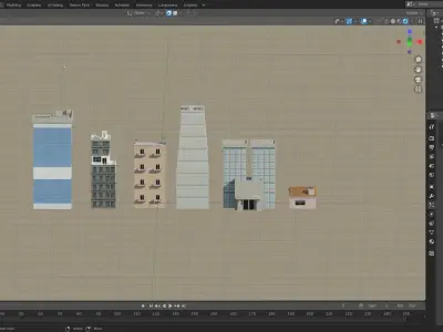 Building Pack Free low-poly 3D model purchase