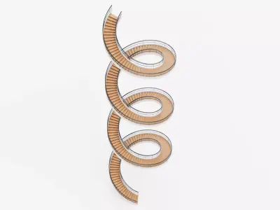 Spiral Staircase V2 - Modern Interior Stairs Low-poly 3D model