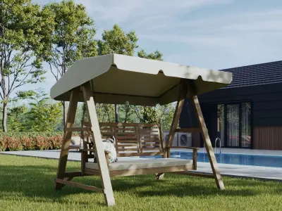 Garden swing Set 3D model