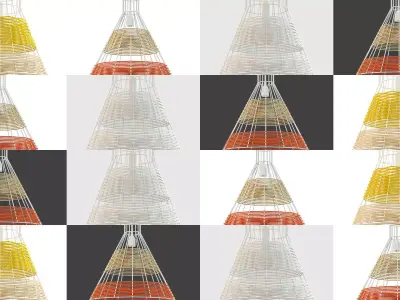 Serax Colonel Straw lamp 3D Model Pack