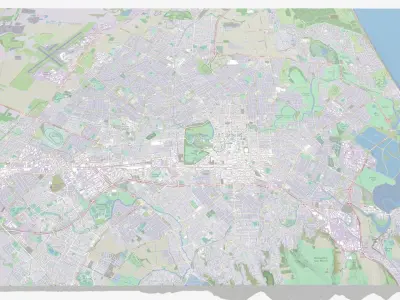 Cityscape Christchurcrh New Zealand 3D model