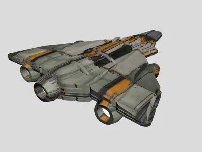 3D Printable Spaceship  3D print model