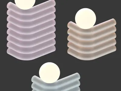 Elio Lamp set 3D model