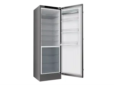 Free-standing refrigerator opened 3D model