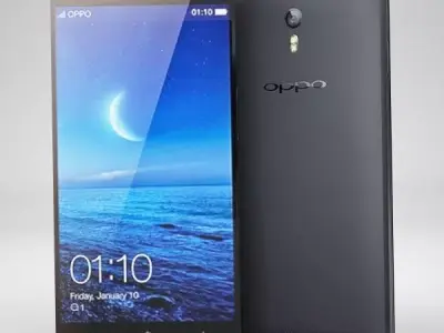 Oppo Find 7 Black 3D model