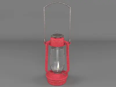 Gas Lamb Low-poly 3D model