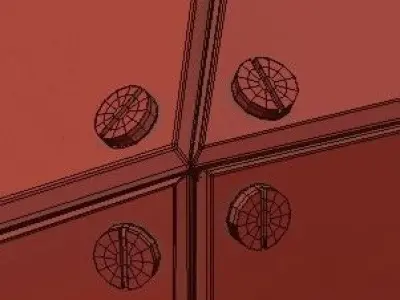 WELLES Central Chandelier von Gabriel Scott 3D model