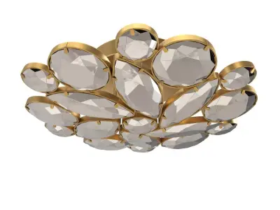 Lloyd Medium Round Flush Mount PBR 3D model