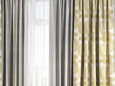 Curtain Set 125 3D model