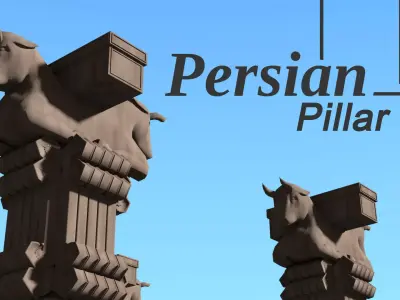 Persian Pillar 3D model