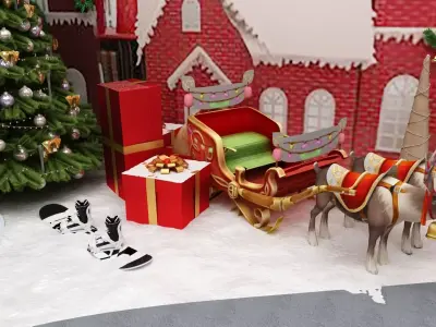 Cristmas Amusment Park 3D model