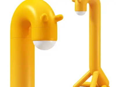 IKEA Grejsmojs LED Floor Lamp Kids Giraffe Nursery Light 3D model