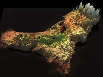 El Hierro Island 3D model