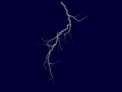 Realistic 3D Lightning CA-07 Low-poly 3D model