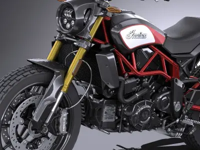 Indian FTR 1200 S 2019 3D model