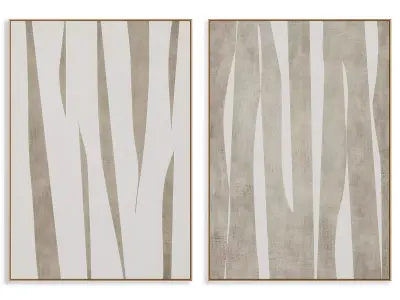 Abstract Painting Frame set 3D model 606