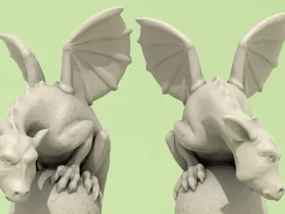 Dragon Statuette A 3D print model