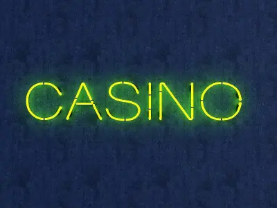 Casino Neon Sign Low-poly 3D model