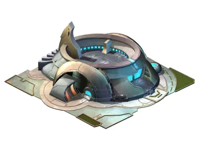 City State Building - Fleet - Guarding Training Ground 3D model