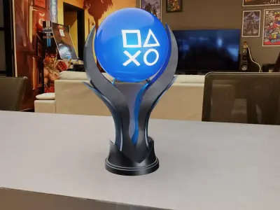 PS5 PLATINUM TROPHY 3D print model