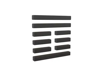I Ching Hexagrams 42 yi v1 001 Low-poly 3D model