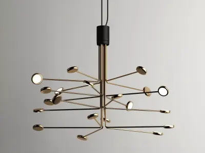 Ceiling light 3D model 8