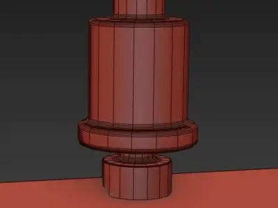 Origami inspired light fixture 3D model