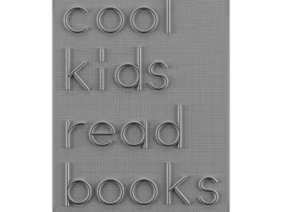 Cool Kids Read Books Neon Sign 3D model