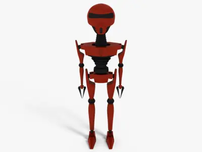 Simple Robot Low-poly 3D model get