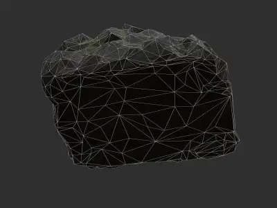 stairs stone 06 Low-poly 3D model