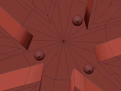 TIMMER led flower ceiling light 3D model