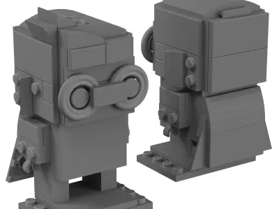 Lego Brickheadz - 41587 Robin 3D model