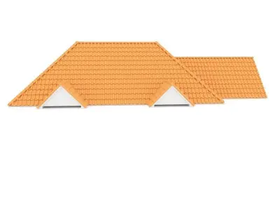 Realistic Roof Shingles 6 3D model