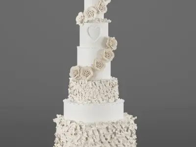 Wedding Cake 3D  3D model