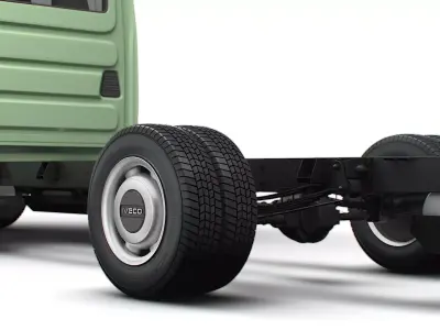 Iveco Daily Double Cab L6 Chassis 2026 3D model