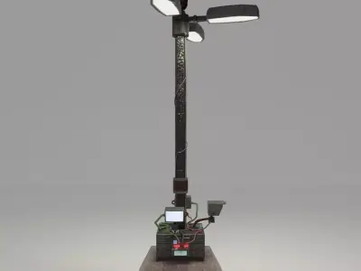 Blade Runner Street Lamp 3D model