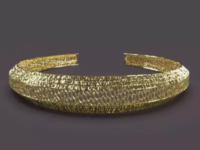 Light cuff bracelet 3D print model
