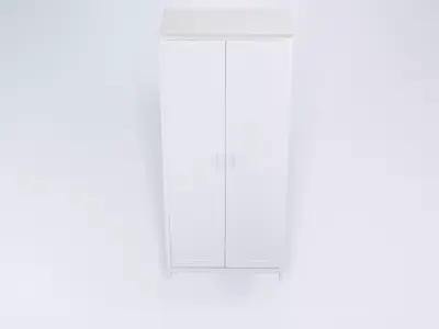 Low Poly Standard Wardrobe - Classic Static 3D Model 3D model