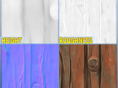 Stylized Wood Seamless Texture Texture 15