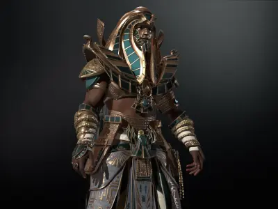 Pharaon Low-poly 3D model