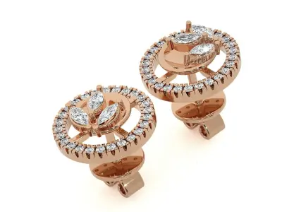 Plant Life Light wt Pendant Earrings Set 3dm stl obj mtl gltf  3D print model