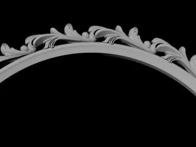 mirror circular ring 3D model