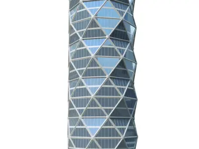 Skyscraper Low-poly 3D model