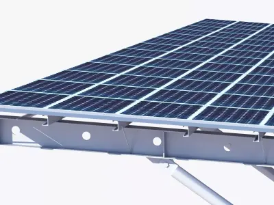 photovoltaic charging pile 3D model