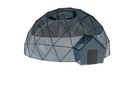 Geodesic Houses 3D model