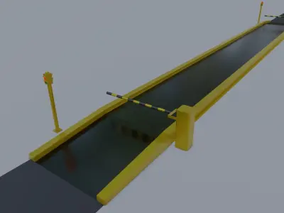 Truck Scale Low-poly 3D model