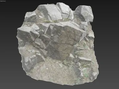 Cliff Face pack B bundle 3D model