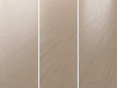 Parquet Oak Tundra Brushed set 6 3D model