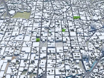 San Salvador  City in El Salvador Low-poly 3D model