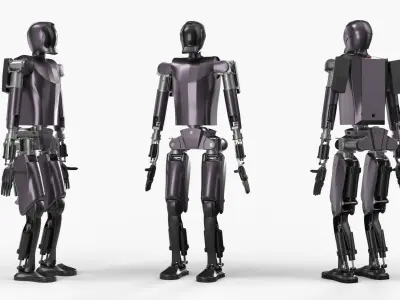  Automation Biped Robot Purple 